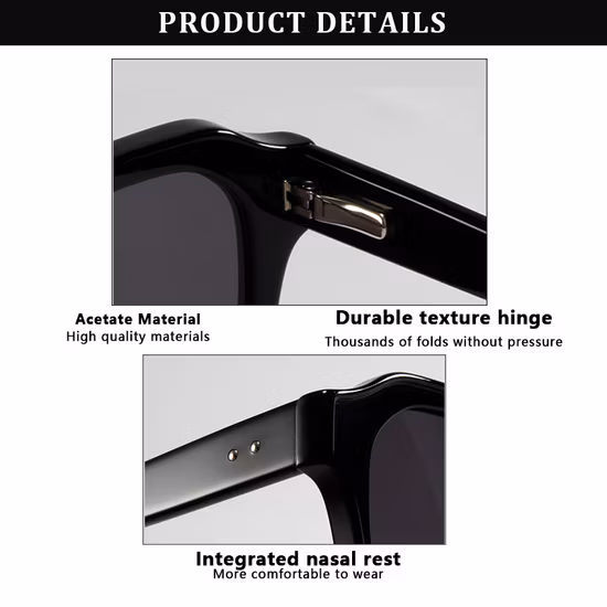 Vendita calda Produzione repliche Occhiali da sole Occhiali da sole polarizzati personalizzati in metallo